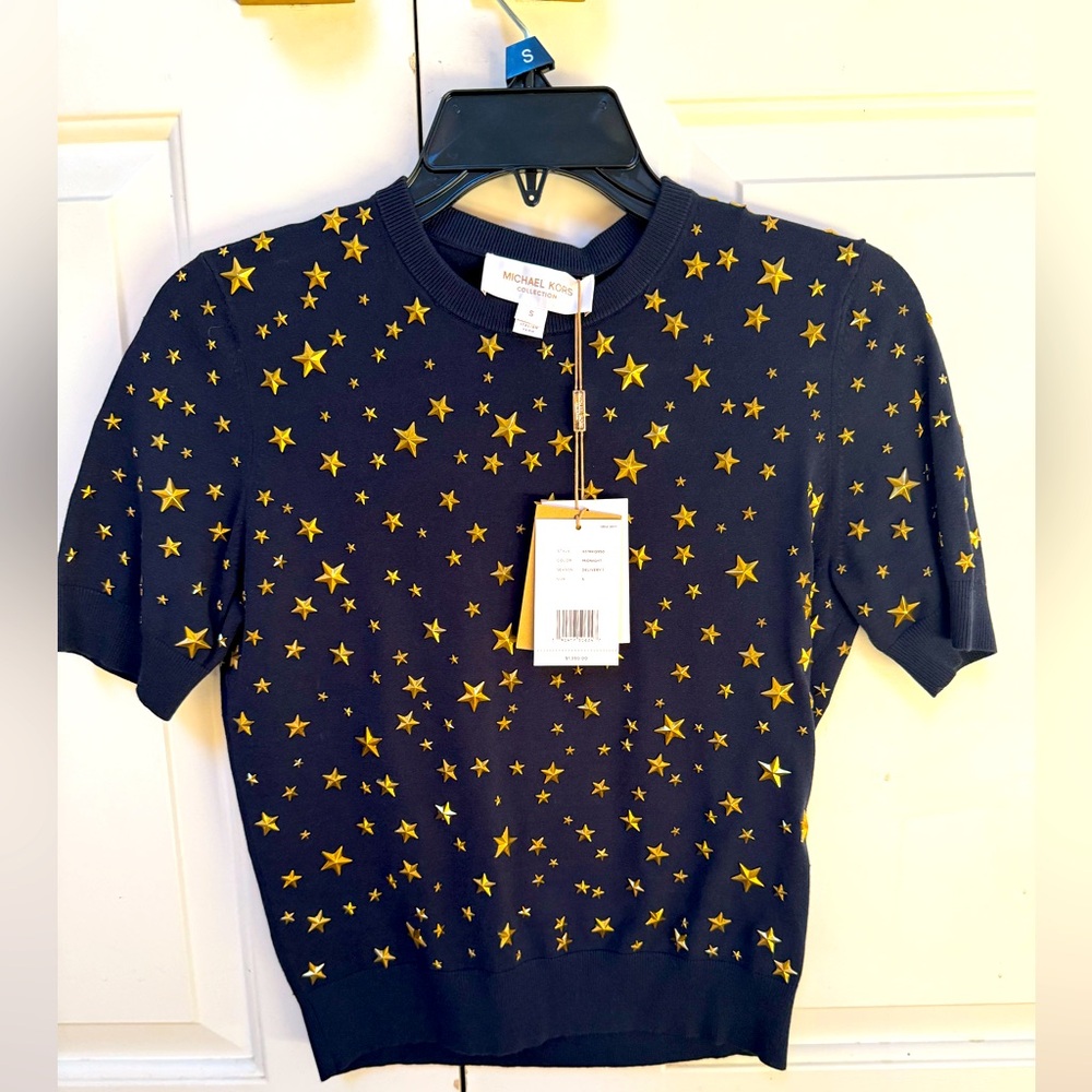 Michael Kors Collection Star Studded Shirt